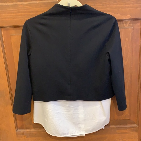 Theory Gracila layered mock-neck Top Large - Picture 8 of 13